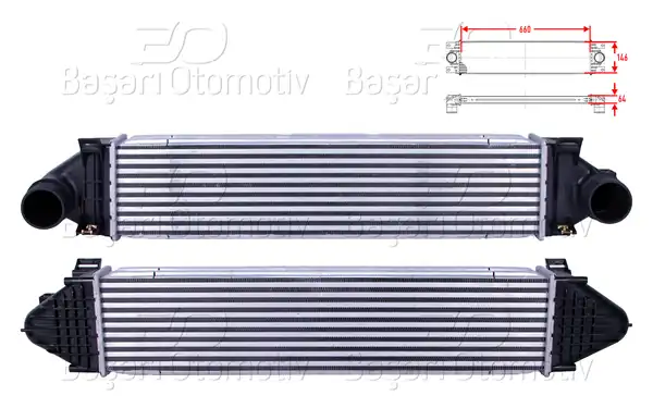 WISCO 3113963-00 | Turbo Radyatörü İntercooler 660x146x64 Ford Focus