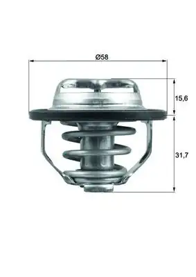 MAHLE TX12282 | / Termostat Opel Astra G / Vectra B / C Z20net / Z22se