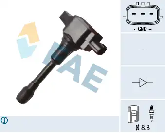 FAE 80375 | Ateşleme Bobini Nissan Qashqai