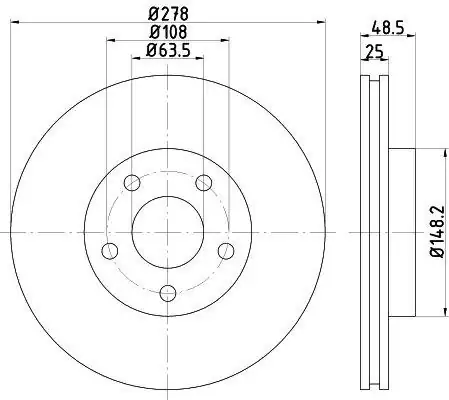FRENDI 13554 | Disk Ön Ad 08 Focus 1 4 1 6 1 8 2 0 ø 300 2 Adet