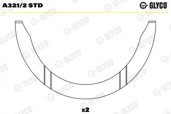 GLYCO A321-2STD | Ay Yatak Std Fiat 500 L 0 9 13 Punto Panda 0 9 12