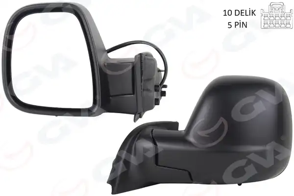 GVA 1045165 | Dış Dikiz Aynası Sol Berlingo Rifter 2019 Combo Proace City 19 Elektrikli Desenli Rezistanslı