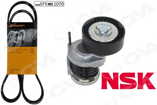 GVA 59A7508 | Alternatör Gergi Kiti Kütüklü Caddy III 10 Golf V VI 07 Passat 05 1 6 2 0 TDI 534016410