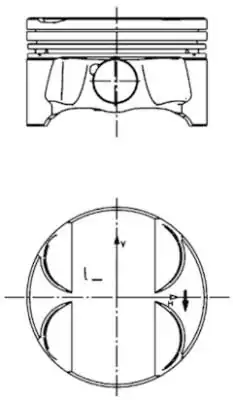 KOLBENSCHMIDT 40085620 | Piston Segman Bmw N46b20b 84 50 mm