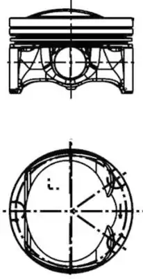 KOLBENSCHMIDT 40251620 | Piston Segman 0 50 Passat 07 12 A3 07 12 A4 07 12 A5 07 12 1 8tfsi Adet 4 Adet