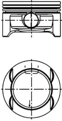 KOLBENSCHMIDT 40384600 | Piston Segman Std Corsa C Corsa D 1 0 12v Z10xep Adet 3 Piston 73 4mm 3 Adet