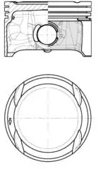 KOLBENSCHMIDT 40839620 | Piston 77 01 mm 0 50 Polo Ibiza Fabia A1 1 4 16v Bud Cgga CGGB