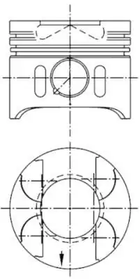 KOLBENSCHMIDT 41014620 | Piston Segman 0 50mm Om611 Om612 Om613 Euro 3 88 50mm W203 00 07 W210 98 02 W163 99 05