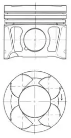 KOLBENSCHMIDT 41070600 | Piston Segman Ad Std Astra J Insignia 2 0d A20dth 83 4 Adet