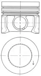 KOLBENSCHMIDT 41095620 | Piston Segman 80 00mm 0 50 Golfvı Passat A3 Caya CAYB CAYC Cayd 1 6 TDI