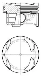 KOLBENSCHMIDT 41108600 | Piston 1 5 TSI Golf Passat Arteon 74 51mm Std