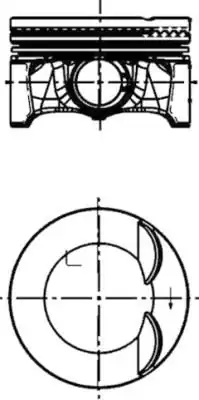 KOLBENSCHMIDT 41198620 | Piston 0 50 83 00 Cdnb Cdnc Cczb Cada Cawb 2 0 TSI TFSI