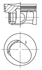 KOLBENSCHMIDT 41257620 | Piston 1 2 TSI Polo Jetta CBZ 71 50 mm