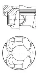 KOLBENSCHMIDT 41267600 | Piston Segman Std 77 00 mm Bmw N13 N18 F20 F30 F80 R55 R56 R58 R59 R60 Peugeot 5fw