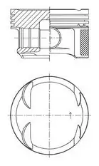 KOLBENSCHMIDT 41766620 | Piston Segman 0 25mm M271 Kompressor 82 25mm W204 08 14 S204 08 14 Cl203 09 11