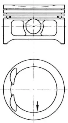 KOLBENSCHMIDT 97332620 | Piston Segman Ad 100 Vectra B 2 0 16v X20xev 87 4 Adet
