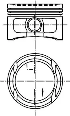 KOLBENSCHMIDT 99562620 | Piston Segman 050 Polo IV 1 4 16v 77 01 Pim 17mm 4 Adet