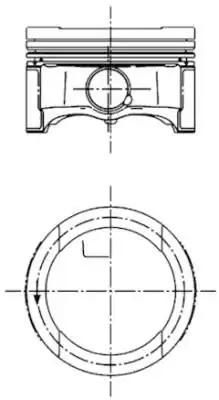 KOLBENSCHMIDT 99792620 | Piston Segman 81 01mm Golf IV Passat Jetta A3 Leon 1 6 4 Adet