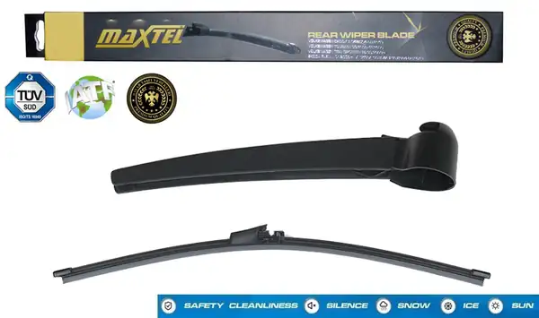 MAXTEL 12606266 | Arka Silecek Kolu Ve Süpürgesi VW Polo V Golf V 2003 2008 330mm