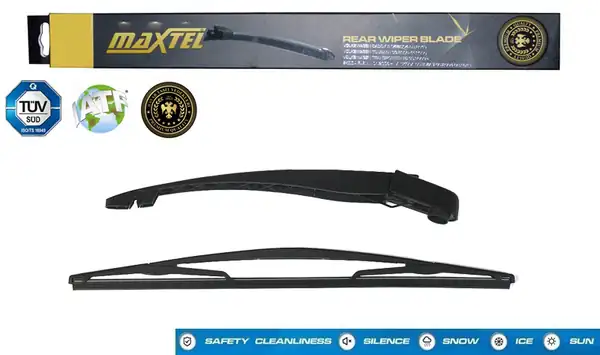 MAXTEL 12607275 | Arka Silecek Kolu Ve Süpürgesi Opel Corsa C 2000 2009 Combo 03 08 410mm