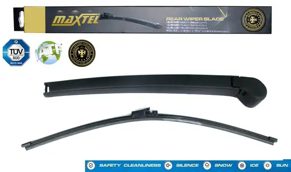 MAXTEL 12620350 | Arka Silecek Kolu Ve Süpürgesi Skoda Octavia Mk2 HB 04 13 410mm