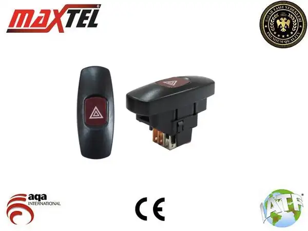 MAXTEL 16205109-4LU | İkaz Lambası Flaşör Anahtarı Marea Bravo