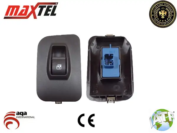 MAXTEL 18205040 | Cam Anahtarı Fiorino Ducato III Doblo III Boxer III Jumper III Ön Sağ 4 Fişli Tekli Mavi 25111