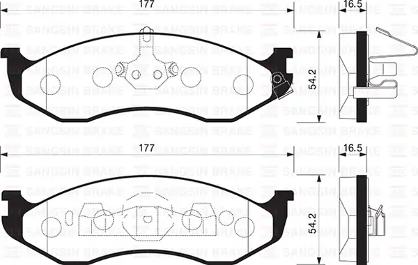 HI-Q SP1112 | Ön Fren Balata Jeep Grand Cherokee İ 4 0l 5 2l 91 99 Wrangler 96 07