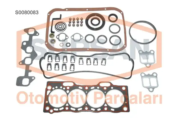 Supsan S0080083 Motor Takım Conta Toyota Corolla 1 3 12 Valf Karburatorlu 2e Motor 1988 1998 Ae92 Ae100 Ae101 Kasa