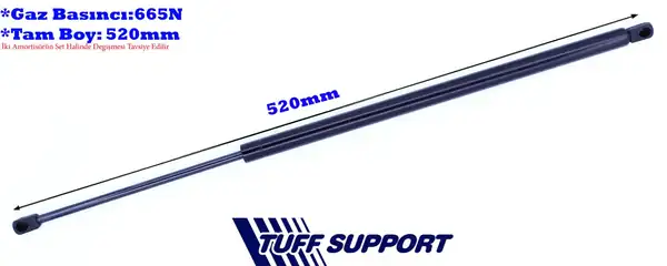 TUFFSUPPORT 612186 | Bagaj Amortisörü Renault Megane II Scenic 03 1936882
