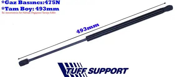 TUFFSUPPORT 612390 | Bagaj Amortisörü C4 II HB Gazlı