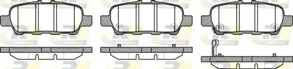 ROADHOUSE 2876.31 | Fren Balatası Arka Nissan Qhasqaı J10 X-Trail T31 Juke F15 2007 / 2013 Renault Koleos 2.0 DCI 4×4