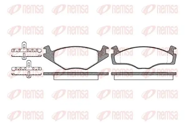 REMSA 0171-00 | Fren Balatası Ibiza II 6k1 03 93 08 99