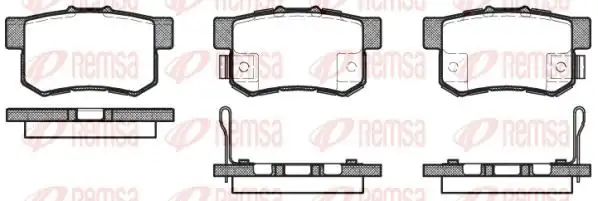 REMSA 0325-52 | Fren Balatası CRV II Rd 07 02 12 06