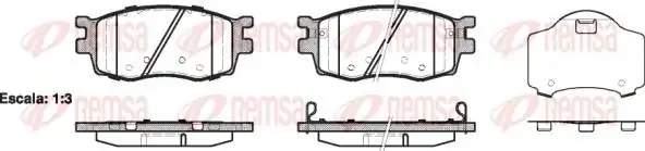 REMSA 1208-02 | Fren Balatası Accent III Mc 10 05