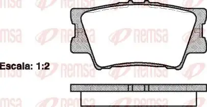 REMSA 1231-00 | Fren Balatası Camry _xv3_ 11 01