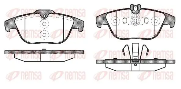 REMSA 1305-20 | Fren Balatası C Class W204 S204 01 07