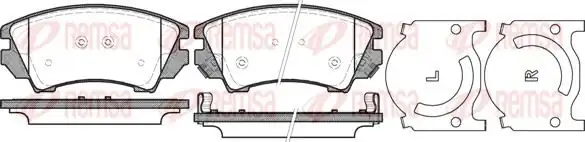 REMSA 1375-12 | Fren Balatası Malıbu V300 01 12