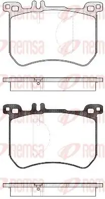 REMSA 1533-00 | Fren Balatası S Class W222 05 13