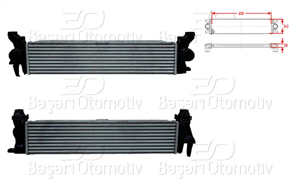 WISCO 3113981-00 | Turbo Radyatörü İntercooler 650x143x50 Mercedes Benz Vito W447 109 CDI 111 CDI 14