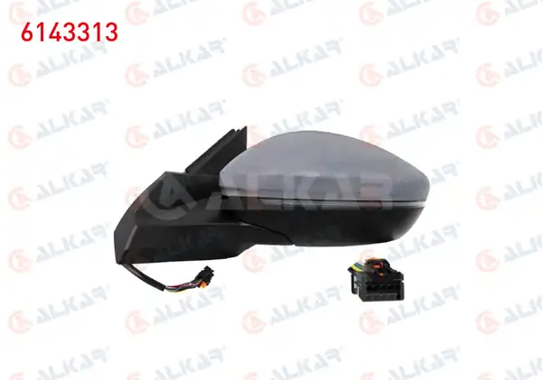 ALKAR 6143313 | Dış Dikiz Aynası Sol Elektrikli Isıtmalı Astarlı Otomatik Katlanır Sinyalli Alt Aydınlatmalı Led 10 Pin Peugeot 2008 II U_ 2019