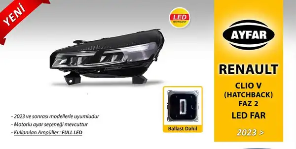 AYFAR 202350 | Far Sağ 23 Clio V Beyin Dahil