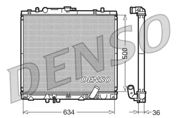 Denso Drm45020 Motor Soğutma Radyatörü Mitsubishi L200