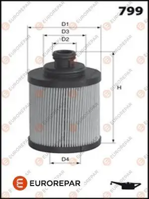 Eurorepar E149113 Yağ Filtresi Fiat 500 Albea Doblo Fiorino G Punto Linea Panda 1 3 Mjet Alfa Romeo 07
