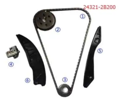 GMB GTCK-HY009-1 | Zincir Seti Accent Blue / i20 / Ix20 / i30 G4fa 1.4-1.6 Benzin 2007 -