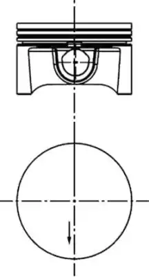 KOLBENSCHMIDT 40388610 | Piston Segman 0 25 Farklı 79mm Z16xep