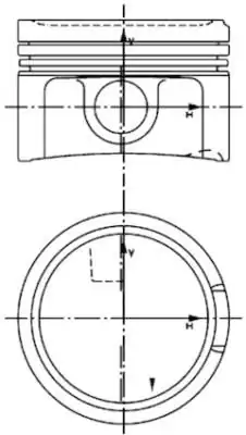 KOLBENSCHMIDT 40434620 | Piston Segman 0 50 81 51mm Golf IV Bora A3 A4 A6 Tt Leon Octavia Superb Passat 1 8t