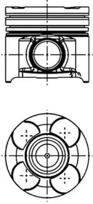 KOLBENSCHMIDT 40660620 | Piston Segman 0 6 Farklı 82mm Vectra C 1 9 CDTI 16v Z 19 Dth