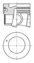 KOLBENSCHMIDT 41271600 | Piston 79 50mm Vag A1 A3 Go7 Pas 13