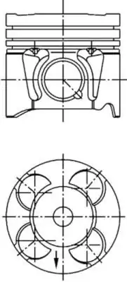 KOLBENSCHMIDT 41660600 | Piston Segman Std 69 6mm Corsa E X15 1 3 CDTI 08 68 B 13 Dtc Euro 5